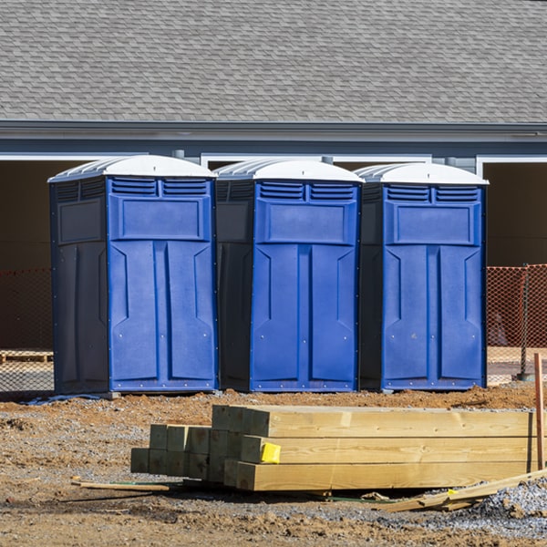 what is the maximum capacity for a single porta potty in Frenchville ME